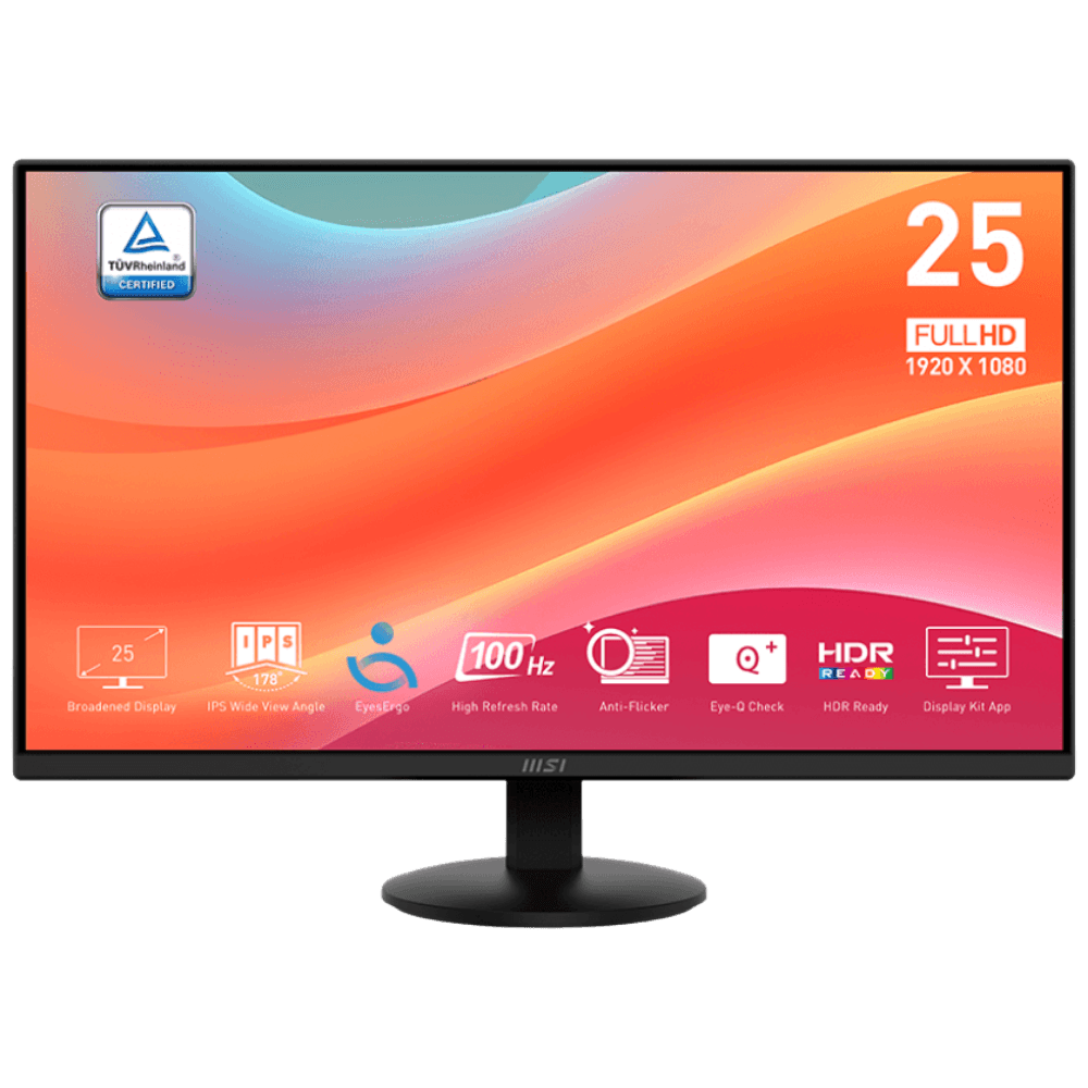 MSI PRO MP252L 25-inch Full HD 100Hz IPS Frameless Monitor