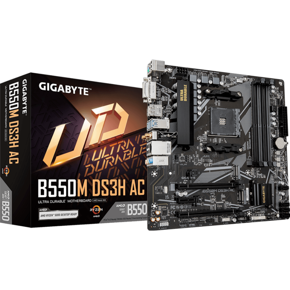 GIGABYTE B550M DS3H AC MOTHERBOARD