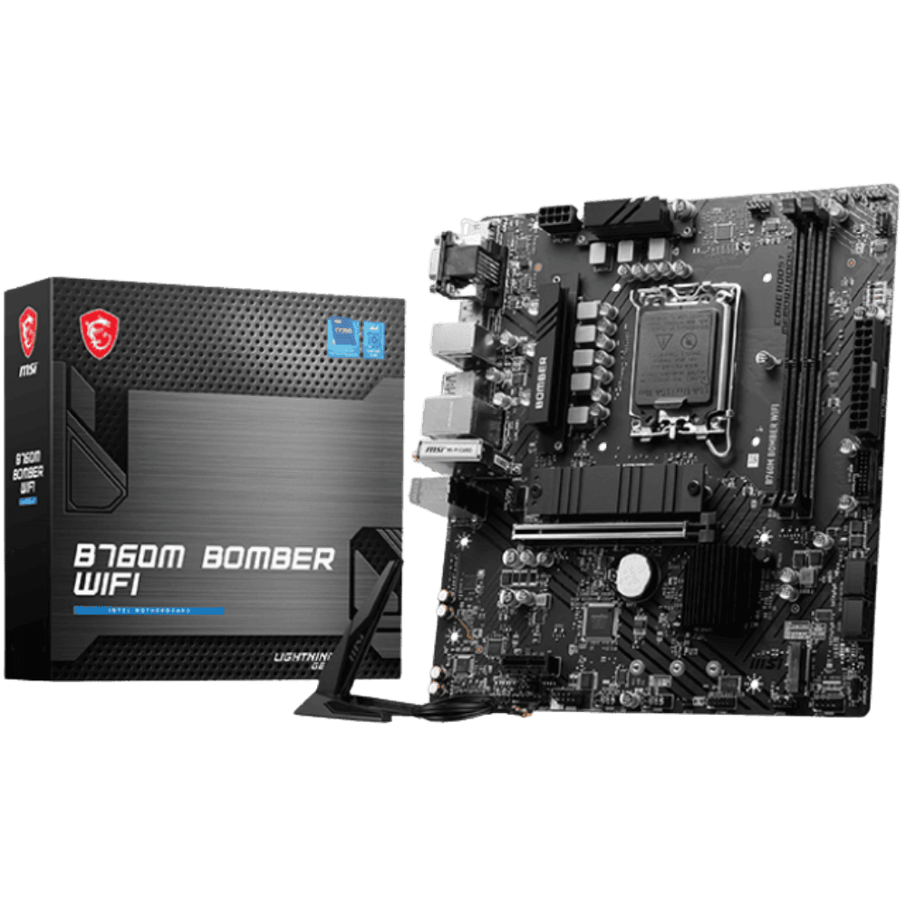 MSI B760M BOMBER WIFI DDR4 MOTHERBOARD