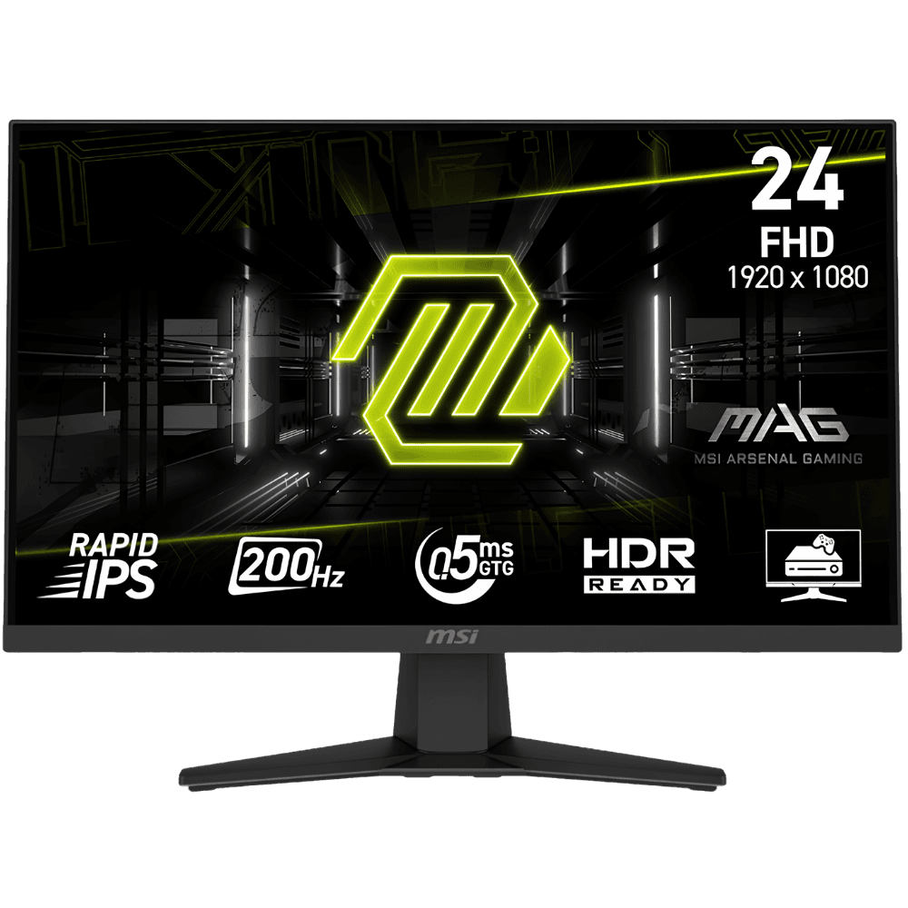 MSI MAG 244F 24'' FHD 200HZ RAPID IPS FRAMELESS MONITOR