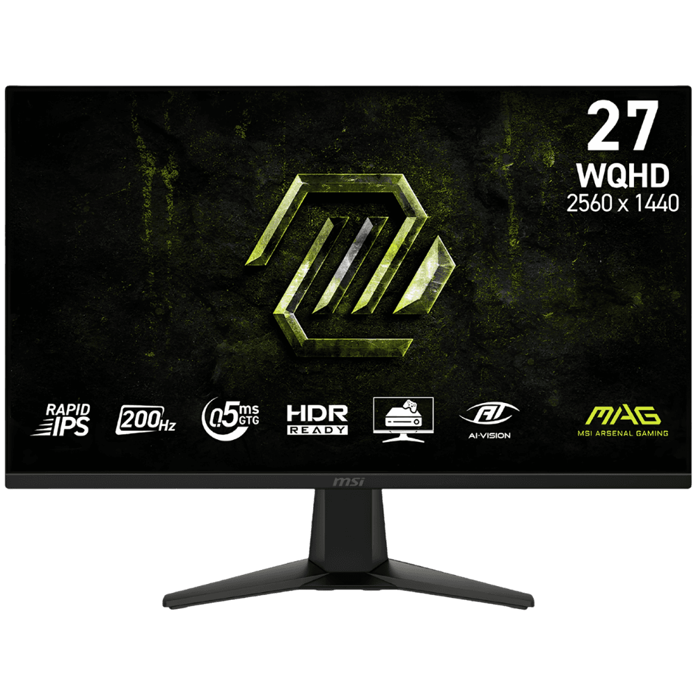 MSI MAG 275QF E20 27'' WQHD 200HZ RAPID IPS FRAMELESS MONITOR