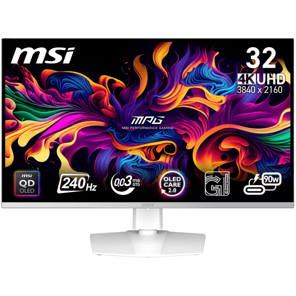 MSI MPG 321URXW QD-OLED 32'' 4K UHD 240HZ FRAMELESS MONITOR