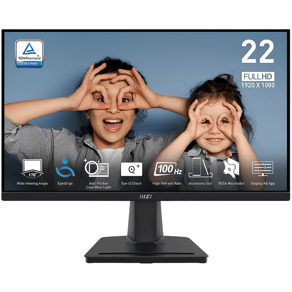 MSI PRO MP225V 22'' FULL HD 100HZ VA FRAMELESS MONITOR