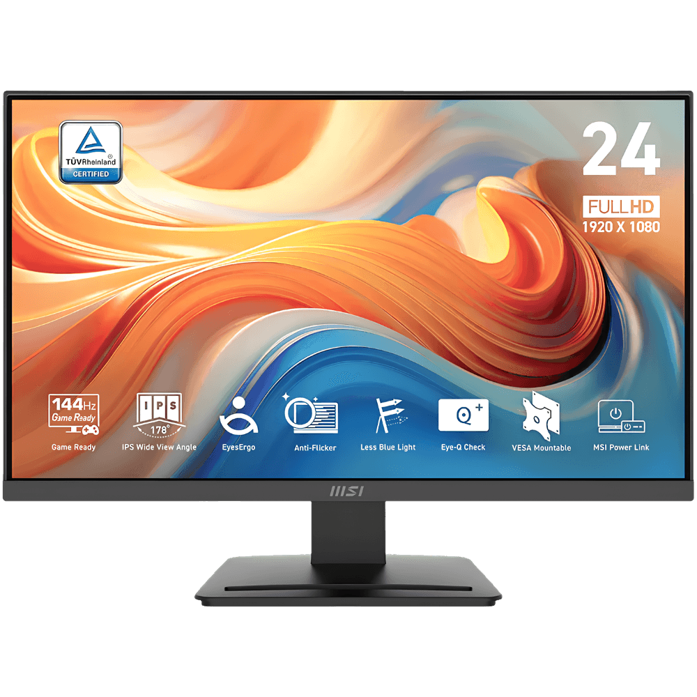 MSI PRO MP243L E14 24'' FULL HD 144HZ IPS FRAMELESS MONITOR