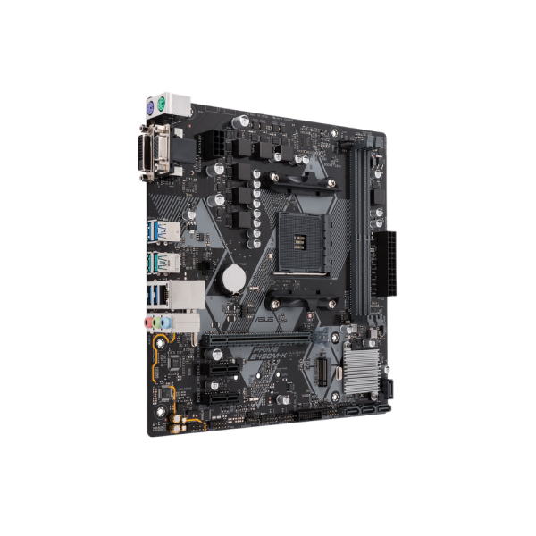 ASUS PRIME B450M-K Micro-ATX DDR4 Motherboard - Image 3