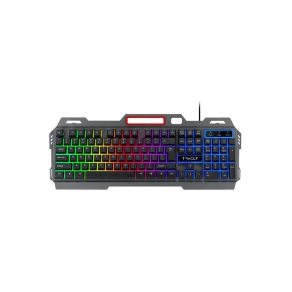 TWOLF T16 Metal Luminous Wired Keyboard - Image 2