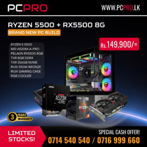 RYZEN 5 5500 WITH RX5500 DESKTOP PC BUILD