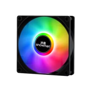 SNOWMAN BF120 RGB 120MM BLACK CASE FAN (FORWARD)
