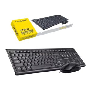 T-WOLF TF500 WIRED OFFICE KEYBOARD AND MOUSE COMBO