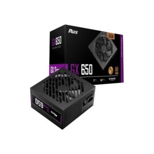 RUIX GX650 - 650W 80 PLUS BRONZE POWER SUPPLY UNIT